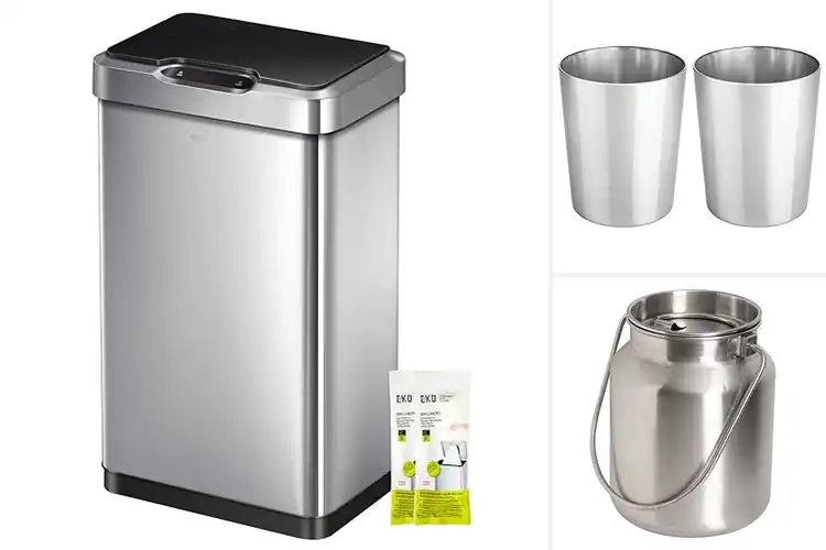 Detailed view of 10 Best Stainless Steel Cans for a Sleek, Clean Home