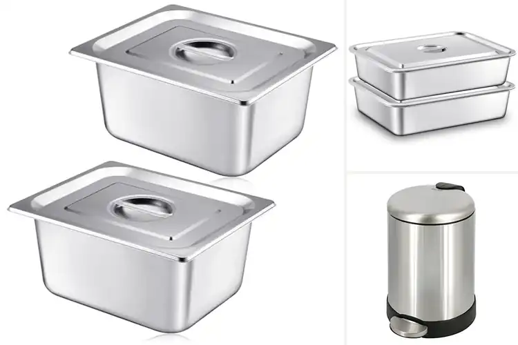 Detailed view of 10 Best Stainless Steel Lid Bins for a Sleek, Fresh Home