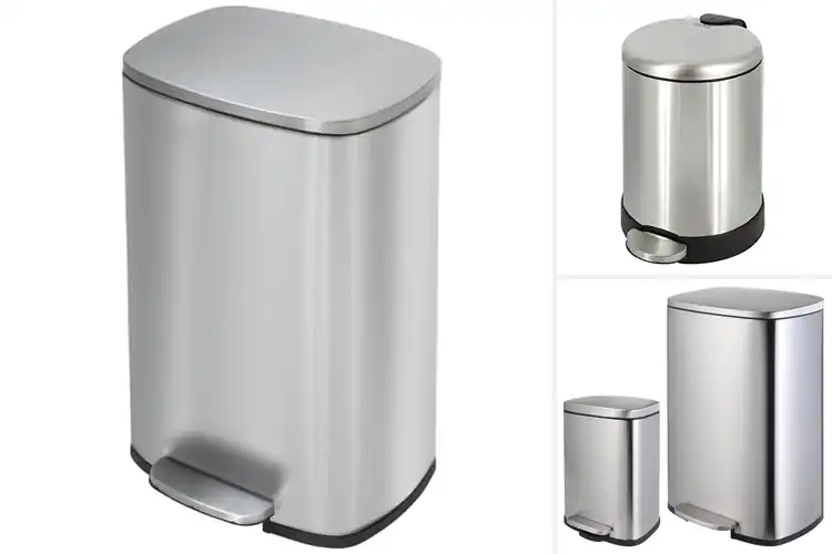 Detailed view of 10 Best Stainless Steel Pedal Bins – Keep Kitchen Clean