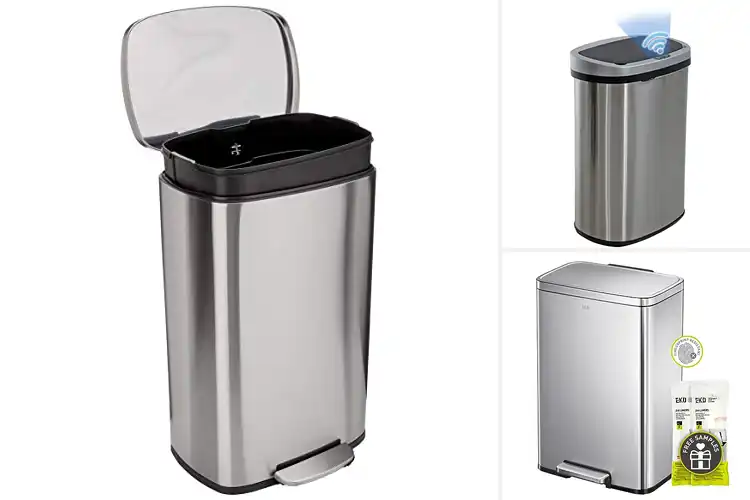 Detailed view of 10 Best Stainless Steel Trash Cans for Style & Durability
