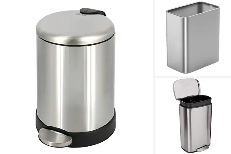 Detailed view of 10 Best Stainless Steel Waste Bins for Stylish Spaces