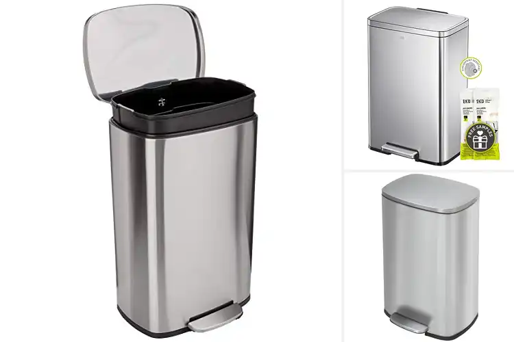Detailed view of 10 Best Steel Pedal Trash Cans for Effortless Cleanup