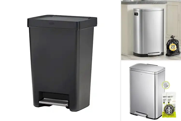 Detailed view of 10 Best Step-Open Kitchen Trash Cans: Hands-Free Cleaning
