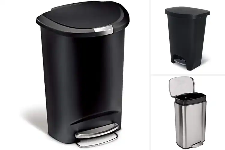 Detailed view of 10 Best Step Trash Cans for Kitchen: Odor-Free & Quiet Options