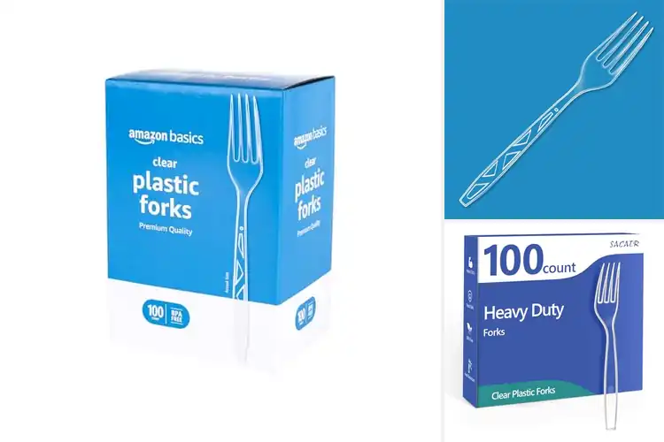 Detailed view of 10 Best Summer Cookout Plastic Forks: Strong & Easy