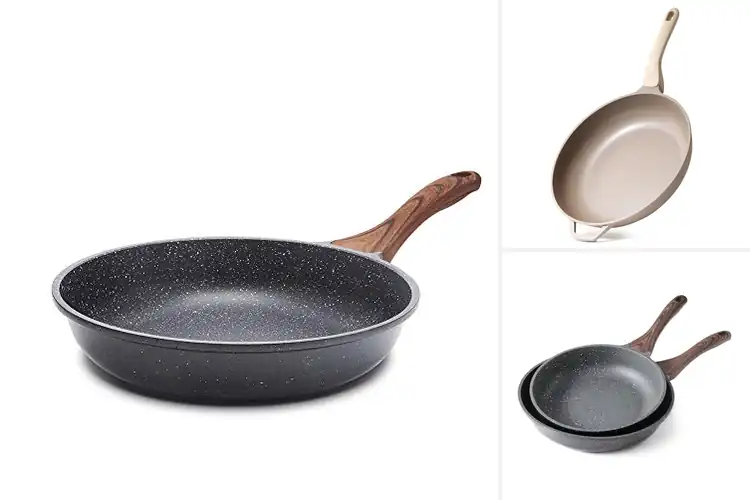 Detailed view of Best Swiss ILAG Coating Skillet: Healthy, Effortless Cooking