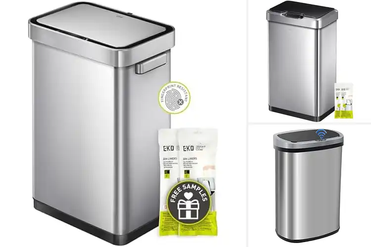 Detailed view of 10 Best Touch-Free Garbage Cans for a Cleaner Home