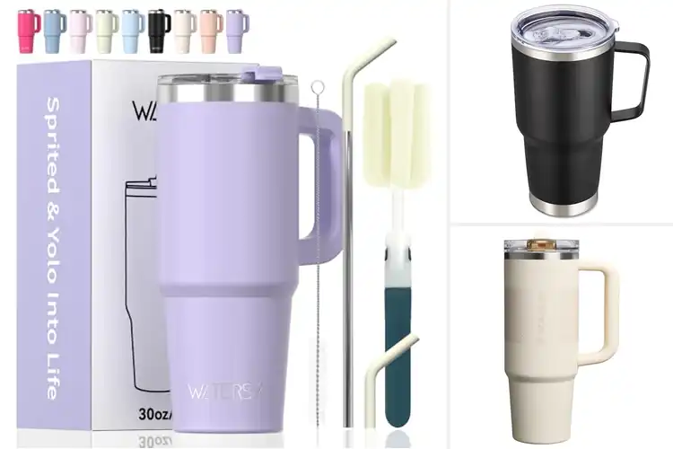 Detailed view of 10 Best Travel Tumblers With Handles: Stay Hydrated & Spill-Free
