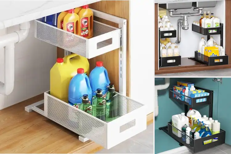 Detailed view of 10 Best Under Sink Organizers to Declutter Fast