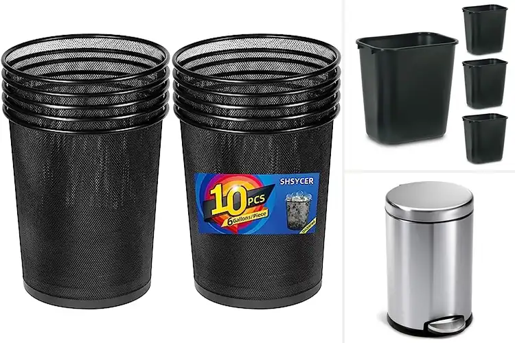 Detailed view of 10 Best Wastebaskets to Instantly Declutter Your Desk