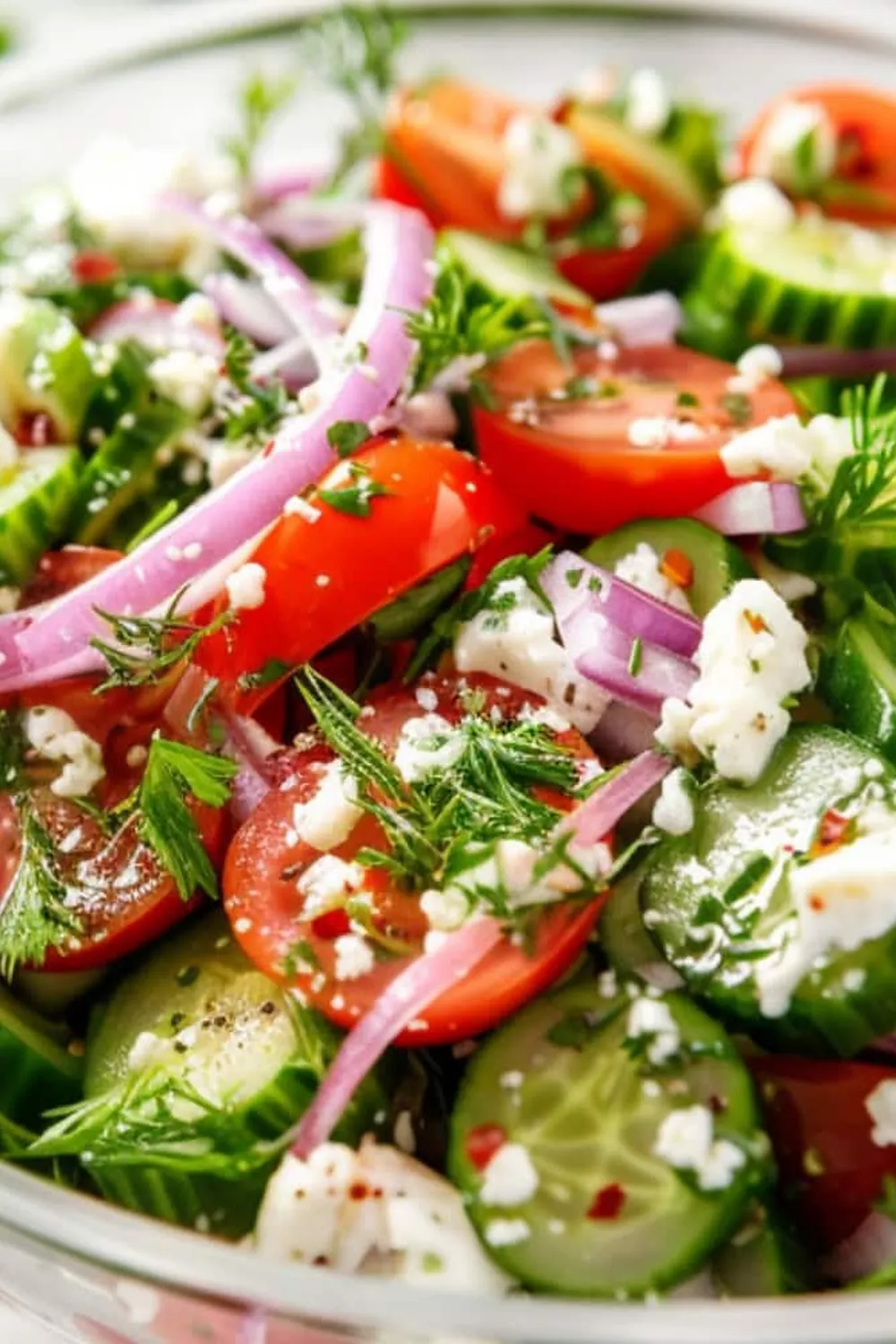 Cucumber Tomato Feta Salad Photo