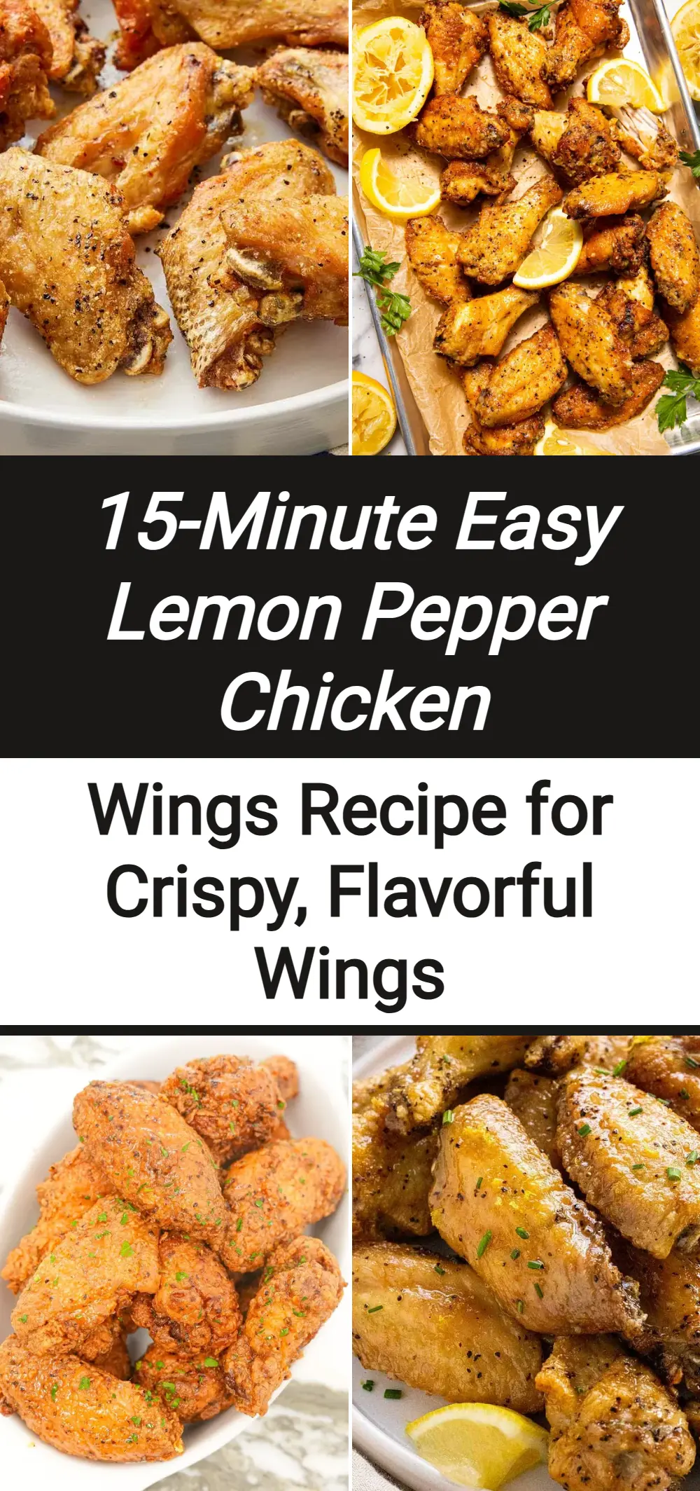 Photo of Easy Lemon Pepper Chicken Wings Recipe